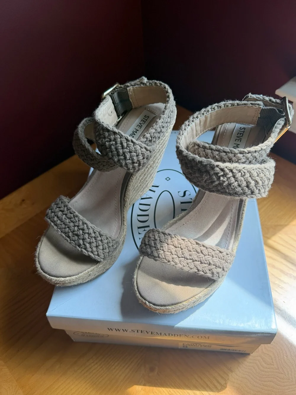 Steve Madden braided khaki
